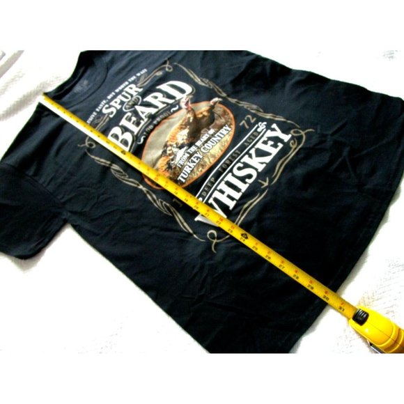 Spur & Beard Aged Whiskey Turkey Large T Shirt - Men/Youth  100% Cotton -  New - Picture 6 of 8